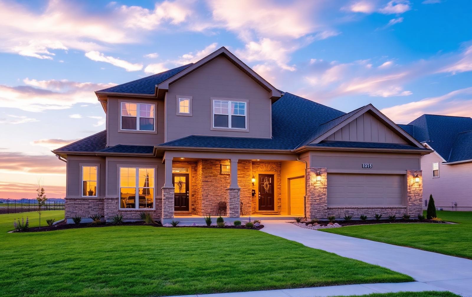 Traditional home exterior representative of Nixa, MO