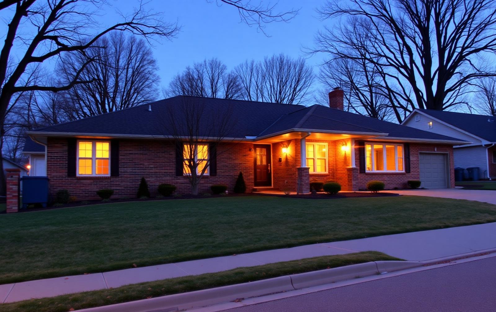Traditional home exterior representative of Republic, MO